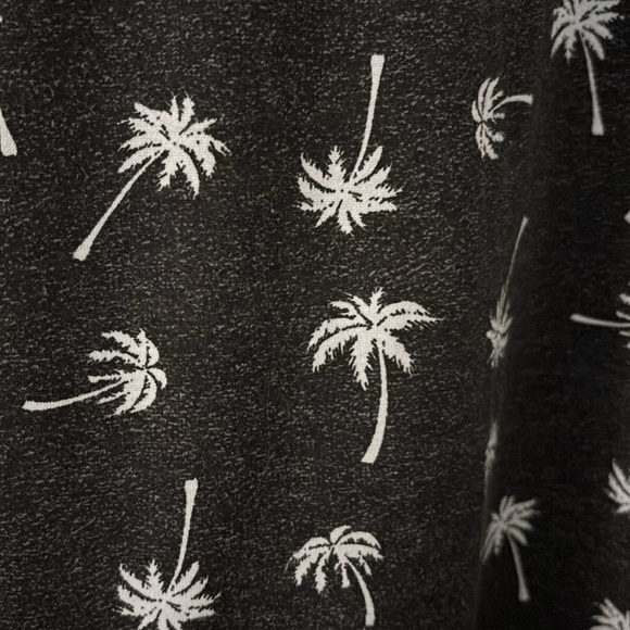 Women’s LuLaRoe Hooded Long Sleeve Top, XL, Palm Trees, Gray - Picture 2 of 6